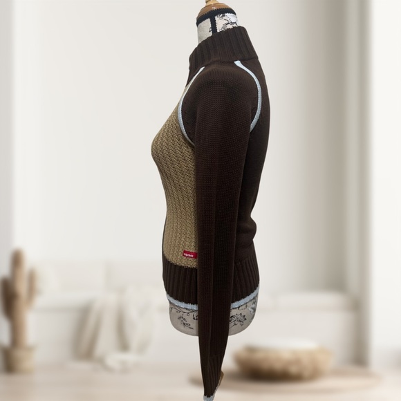 Vintage | Triptick | Women’s Zip Up I Knit Cardigan Sweater I Size: 4, Small - Picture 2 of 9